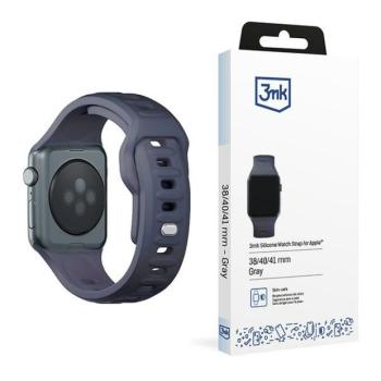 3mk szilikon óraszíj Apple Watch 38/40/41mm - szürke kép