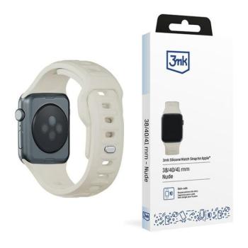 3mk szilikon óraszíj Apple Watch 38/40/41mm - törtfehér kép
