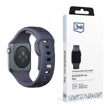 3mk szilikon óraszíj Apple Watch 42/44/45/49mm - szürke kép