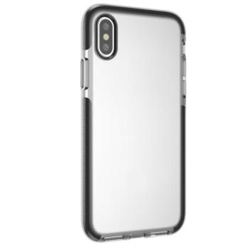 4-OK szilikon telefonvédő (közepesen ütésálló, légpárnás keret) FEKETE Apple iPhone XS 5.8, Apple iPhone X 5.8 kép
