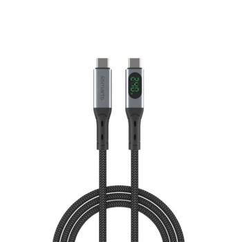 4smarts DigitCord Enterprise USB-C / USB-C töltő és adatkábel, 240W, 1.5m, fekete kép