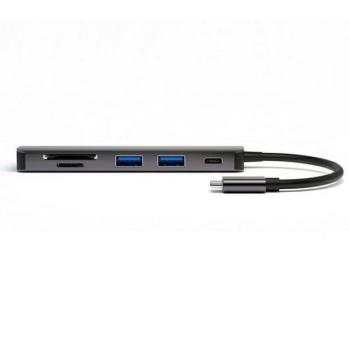 4smarts HUB 6 az 1-ben DeX funkció 2xUSB-A 3.0/USB-C/HDMI/SD/MicroSD szürke 468782 kép