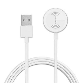 4smarts indukciós töltő VoltBeam Mini Apple Watch 1-8/SE 1m kábellel USB-A 2.5W fehér kép