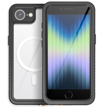 4smarts Stark iPhone 16e vízálló / ütésálló telefon tok, MagSafe kompatibilis, fekete kép