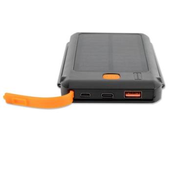 4smarts TitanPAck Power bank / külső akkumulátor (Power Bank) LED állapotjelzővel, zseblámpa funkcióval, 10000mAh, fekete-narancs kép
