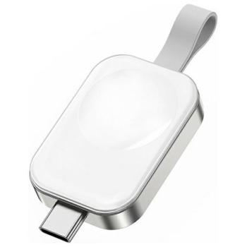 4smarts VoltBeam vezeték nélküli töltő Apple Watch-hoz, 1m Type-C hosszabbító kábellel, 2.5W - fehér kép