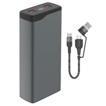 4smarts VoltHub Pro Power bank / külső akkumulátor, 22,5W, QC, PD, 26800mAh, gunmetal kép