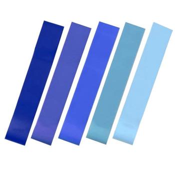 5 db-os gumiszalag, kék kép