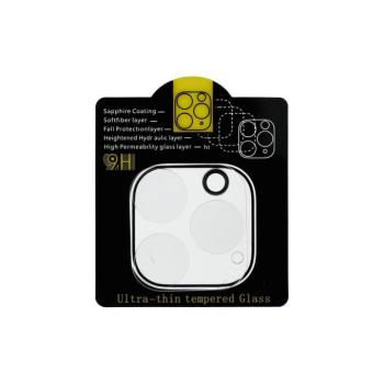 5D Full Glue kamera edzett üveg - iPhone 12 Pro átlátszó kép