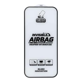 5D Mr. Monkey Glass (Airbag Anti-broken) üvegfólia fekete szegéllyel iPhone 14 Pro Max kép