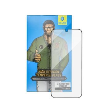 5D Mr. Monkey Glass - Apple iPhone 15 Plus fekete (erős HD) fólia kép
