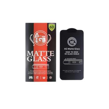 6D matt edzett üveg fekete szegéllyel iPhone 12 Mini kép