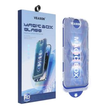 6D Pro Veason Easy-Install Glass edzett üveg fekete szegéllyel iPhone 16 Plus kép