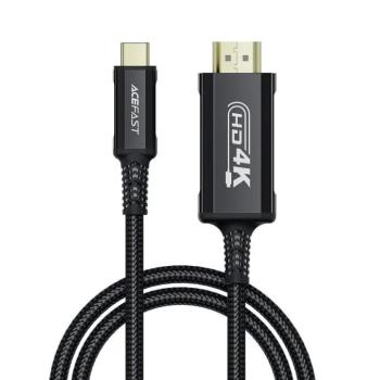 Acefast C1 USB-C - HDMI kábel 4K 60Hz HDR 1.8m - fekete kép