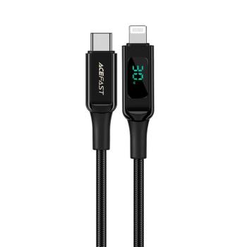 ACEFAST CABL MFI USB Type C - Lightning 1,2 m, 30W, 3A fekete (C6-01 fekete) kép