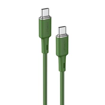 AceFast kábel USB type-c - USB type-c 1,2m, 60W (20V / 3a) zöld (C2-03 olívazöld) kép