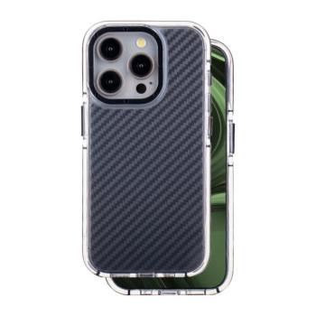 Acrylic Carbon tok iPhone 15 Pro - fekete kép