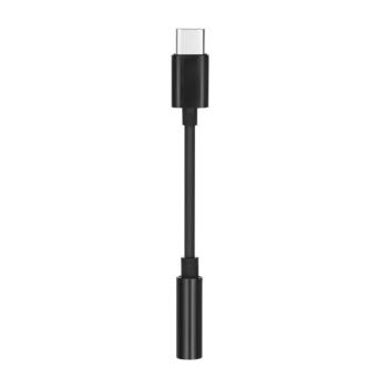 Adapter, USB Type-C - 3.5 mm jack átalakító, fekete (dobozos) kép