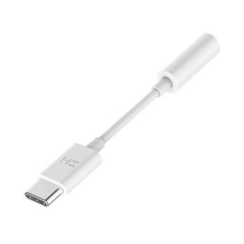 Adapter, USB Type-C - 3.5 mm jack átalakító, Xiaomi ZMI, gyári, fehér kép
