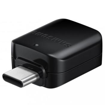 Adapter, USB Type-C - OTG átalakító (USB / Pendrive csatlakoztatásához), Samsung, fekete, gyári kép