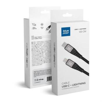 Adatkábel Blue Star - USB C Lightning csatlakozóra 2,4A kép