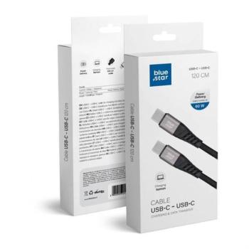 Adatkábel Blue Star - USB C-ről USB C csatlakozóra 3A 60W kép