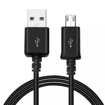 Adatkábel, Micro USB, 150 cm, Samsung, fekete, gyári kép
