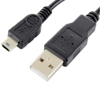 Adatkábel, miniUSB, 1 m, fekete kép