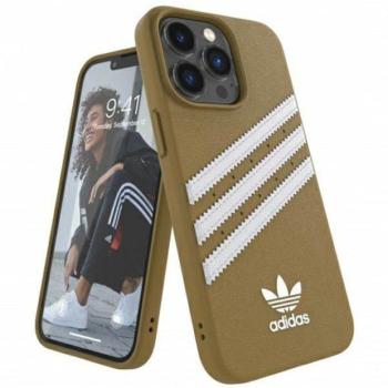 Adidas OR Moulded PU iPhone 13 Pro Max 6,7&quot; bézs/arany tok kép