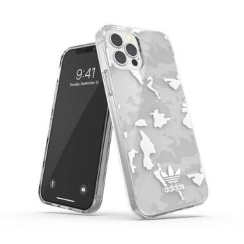 Adidas OR Snap Case Camo iPhone 12/12 Pro átlátszó fehér tok kép