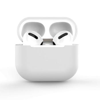 AIRPODS 2 / AIRPODS 1 SILICONE SOFT tok Headphones fehér (C tok) kép