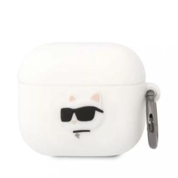 Airpods 3 szilikon tok akasztóval, fehér, Karl Lagerfeld KLA3RUNCHH kép