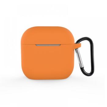 Airpods 4 szilikon tok, Narancs, 2.5 mm kép