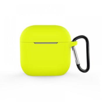 Airpods 4 szilikon tok, Neonsárga, 2.5 mm kép