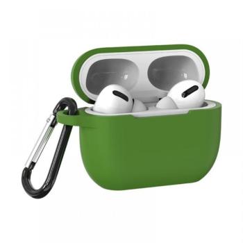 Airpods Pro szilikon tok, Sötét zöld, 2.5mm kép
