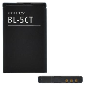Akku 1050 mAh LI-ION (BL-5CT kompatibilis) Nokia 5220, Nokia 6303 Classic, Nokia 3720 Classic, Nokia 6730 Classic, Nokia C5-00, Nokia 6303i Classic, Nokia C6-01, Nokia C3-01 Touch and Type, Nokia C5-0 kép