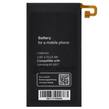 Akku 2400 mAh LI-ION (belső akku, beépítése szakértelmet igényel, EB-BA320ABE kompatibilis) Samsung Galaxy A3 (2017) SM-A320F kép