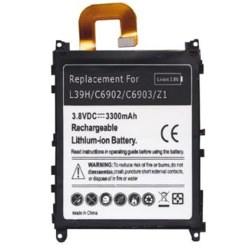 Akku 3300 mAh LI-ION (belső akku, beépítése szakértelmet igényel, 1271-9084 kompatibilis) Sony Xperia Z1 (C6903) kép