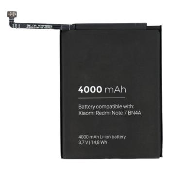 Akku 4000 mAh LI-ION (belső akku, beépítése szakértelmet igényel, BN4A kompatibilis) Xiaomi Redmi Note 7 kép