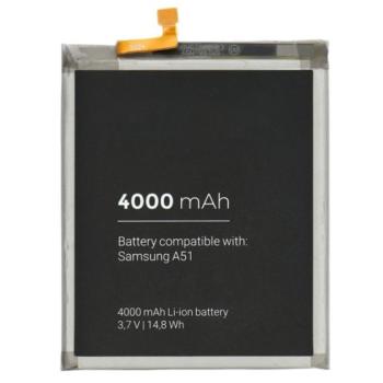 Akku 4000 mAh LI-ION (belső akku, beépítése szakértelmet igényel, EB-BA515ABY kompatibilis) Samsung Galaxy A51 (SM-A515F), Samsung Galaxy A51 5G (SM-A516F) kép
