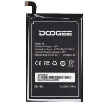 Akku 6250 mAh LI-Polymer (belső akku, beépítése szakértelmet igényel) HOMTOM HT6 / DOOGEE T6 kép