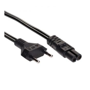 Akyga 230V villásdugó CEE 7/16 - C7 M/F tápkábel 1.5m fekete (AK-RD-01A) kép