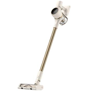 Álló porszívó, vezeték nélküli, száraz takarításhoz, kézi porszívóval, 350 W teljesítmény, LED-es világítással, Dreame R10, bézs kép