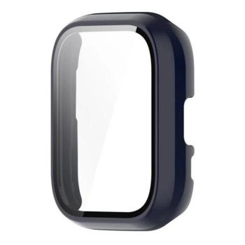 Amazfit Active, Műanyag védőkeret, kijelzővédő üveggel, közepesen ütésálló, szíj nélkül, sötétkék kép