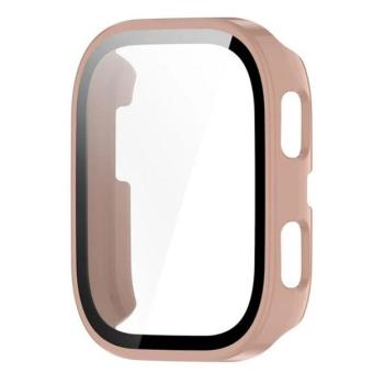 Amazfit Bip 6, Műanyag védőkeret, kijelzővédő üveggel, közepesen ütésálló, szíj nélkül, rózsaszín kép