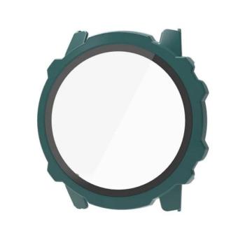 Amazfit Falcon, Műanyag védőkeret, kijelzővédő üveggel, közepesen ütésálló, szíj nélkül, sötétzöld kép