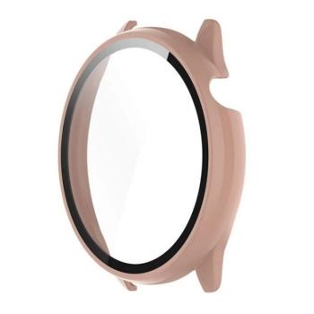 Amazfit GTR Mini, Műanyag védőkeret, kijelzővédő üveggel, közepesen ütésálló, szíj nélkül, rózsaszín kép