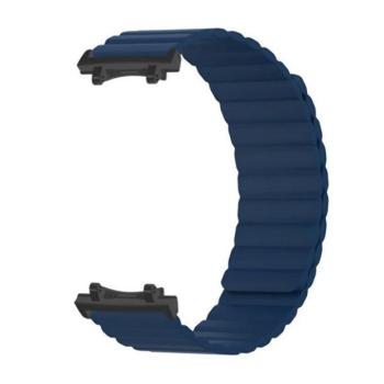 Amazfit T-Rex 3, szilikon pótszíj, mágneses zár, 3D minta, sötétkék kép