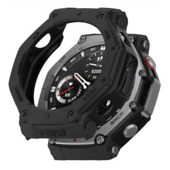 Amazfit T-Rex 3, Szilikon védőkeret, közepesen ütésálló, szíj nélkül, fekete kép