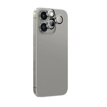 AmazingThing AR Aluminum kamera lencse védő edzett üveg szürke szegéllyel iPhone 16 Pro/16 Pro Max kép